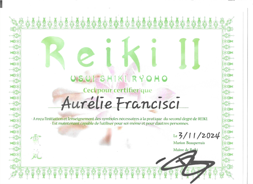 Reiki niveau 2